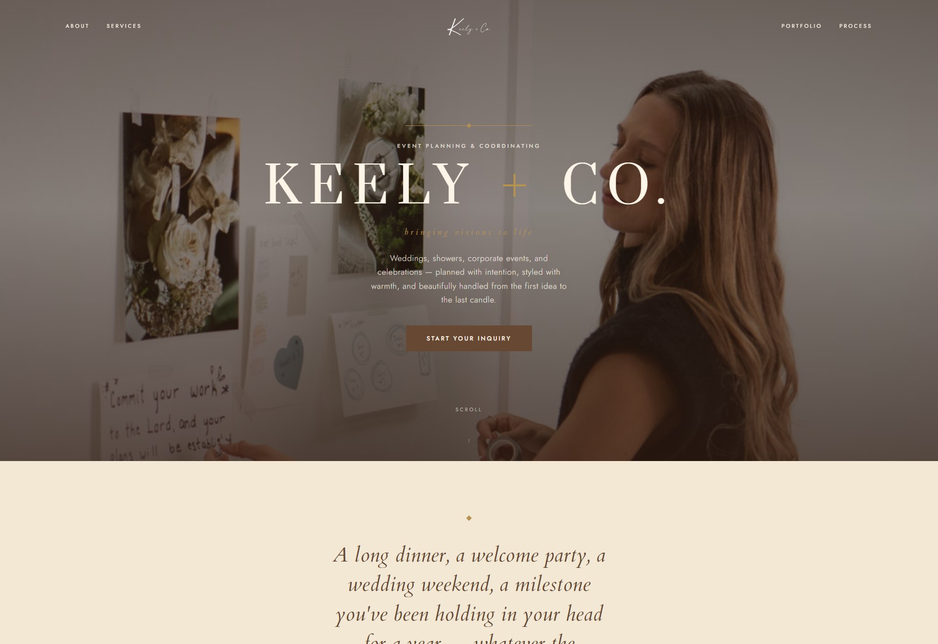 The Keely website — a recent bespoke build.
